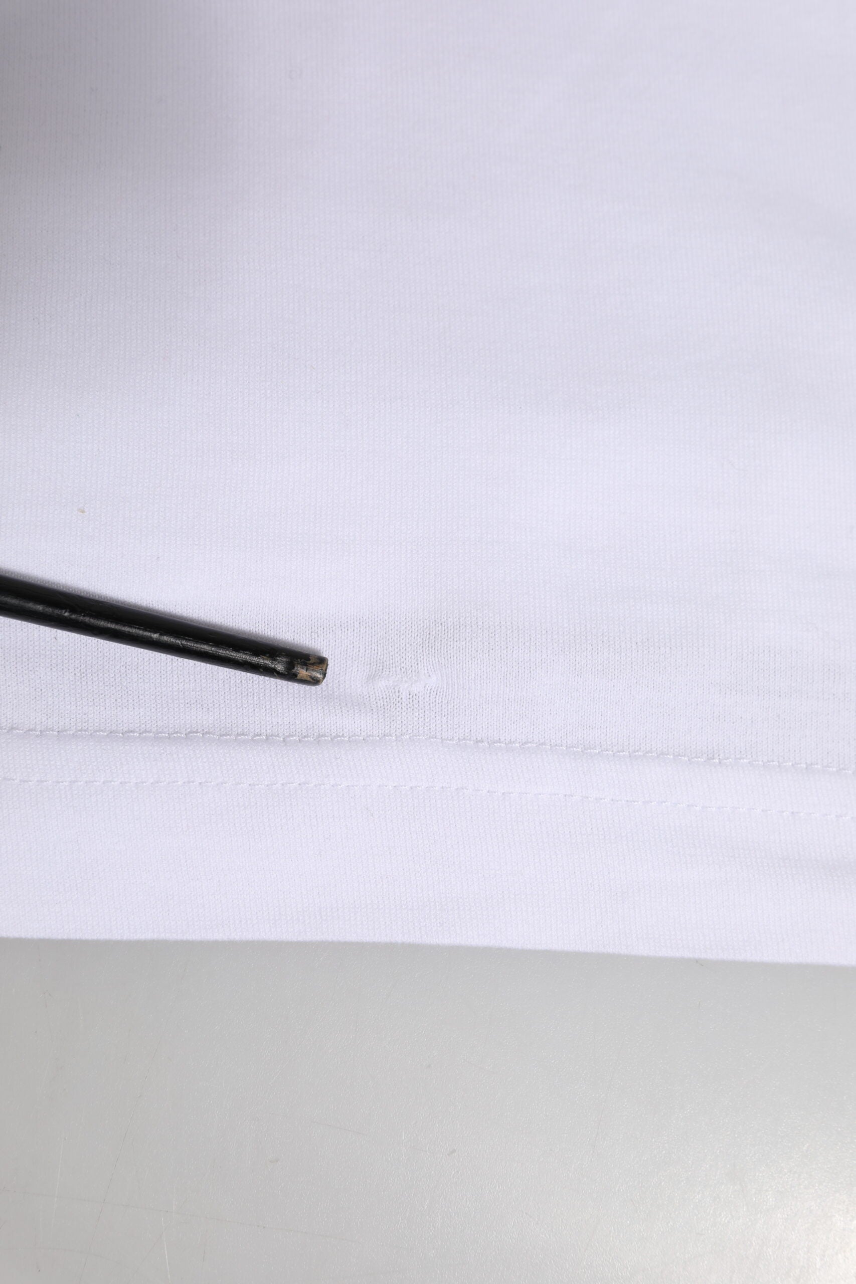 White Logo Crew Neck Short Sleeves T-shirt