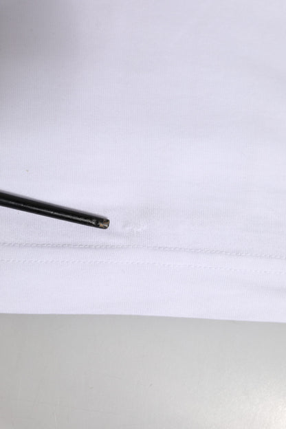 White Logo Crew Neck Short Sleeves T-shirt