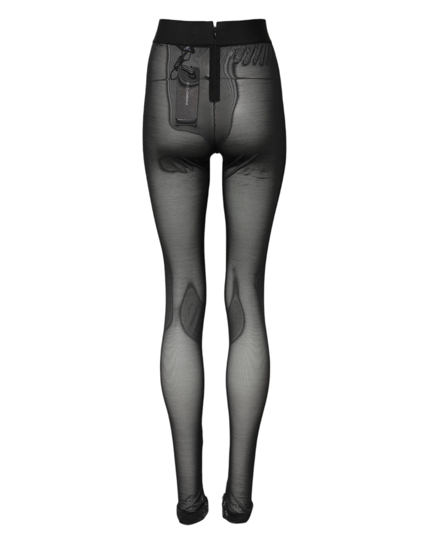 Black Nylon Leggings Stretch Pants