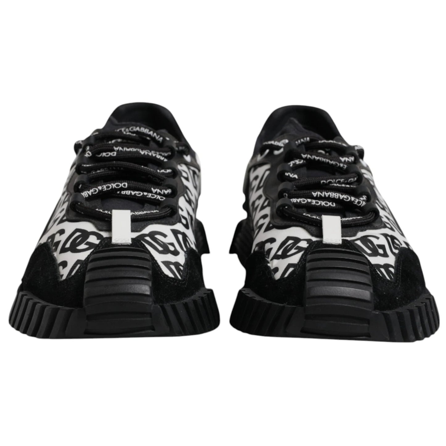 Black Logo Lace Up Low Top NS1 Sneakers