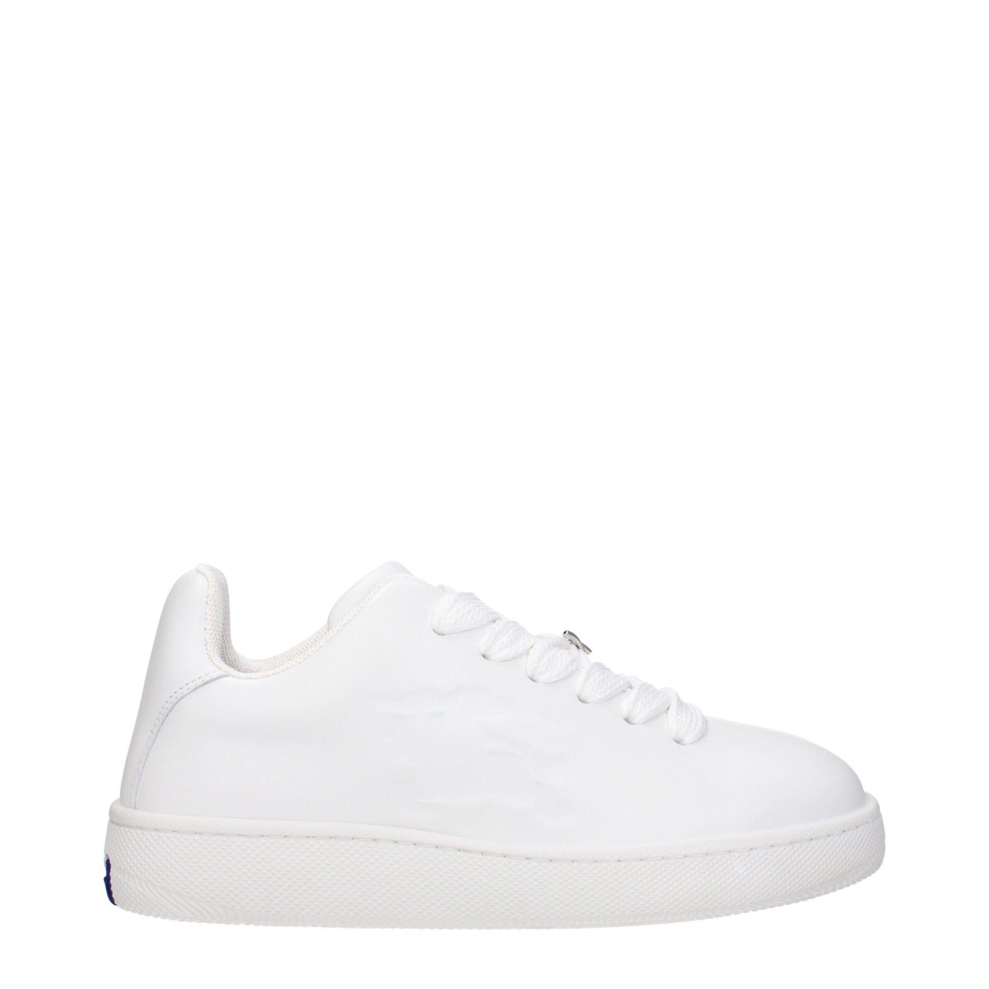 White Leather Low Top Sneakers