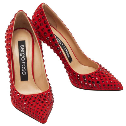 Red Calfskin Women Pump