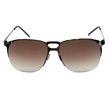 Brown Metal Sunglasses