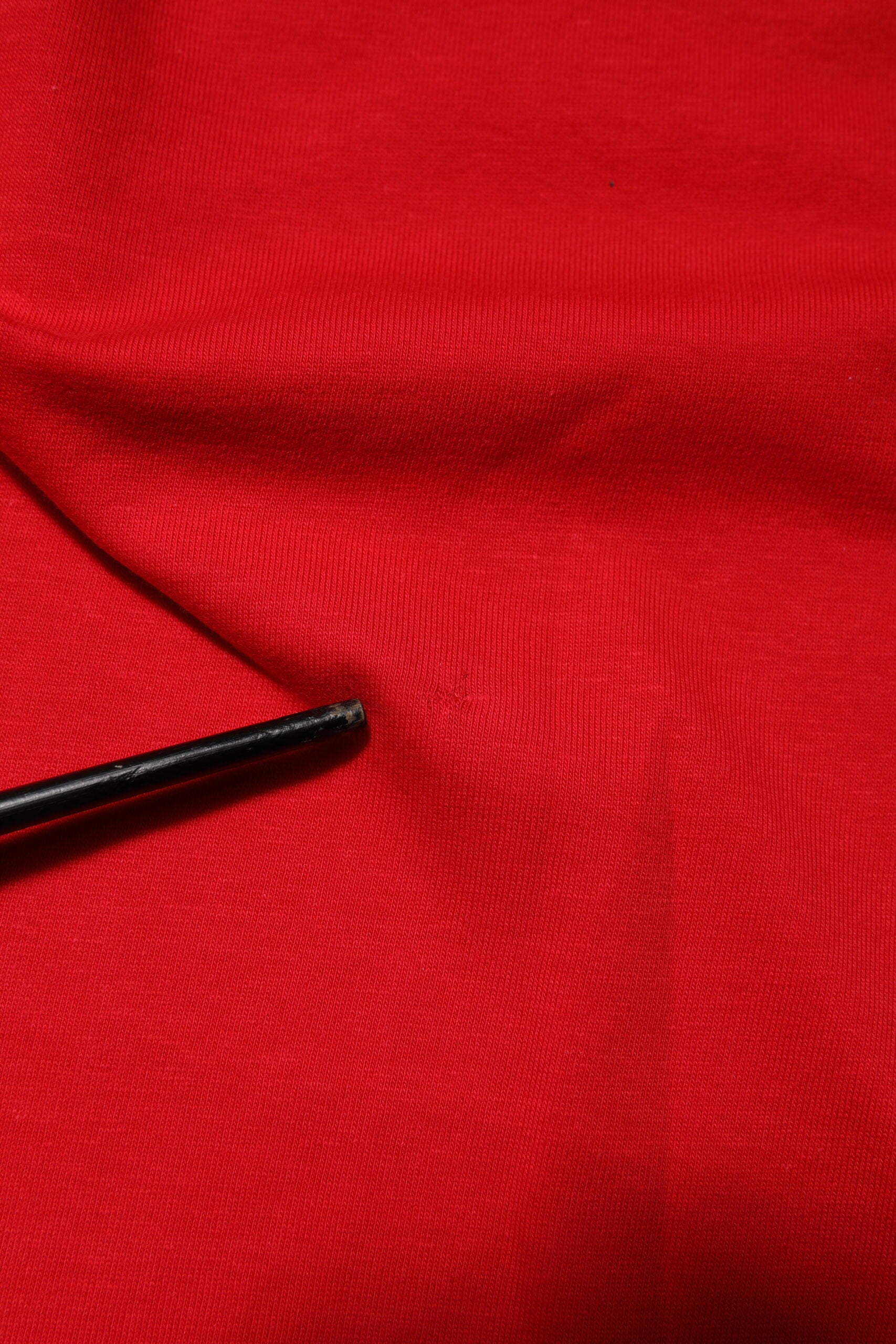 Red Crew Neck Short Sleeves Top T-shirt