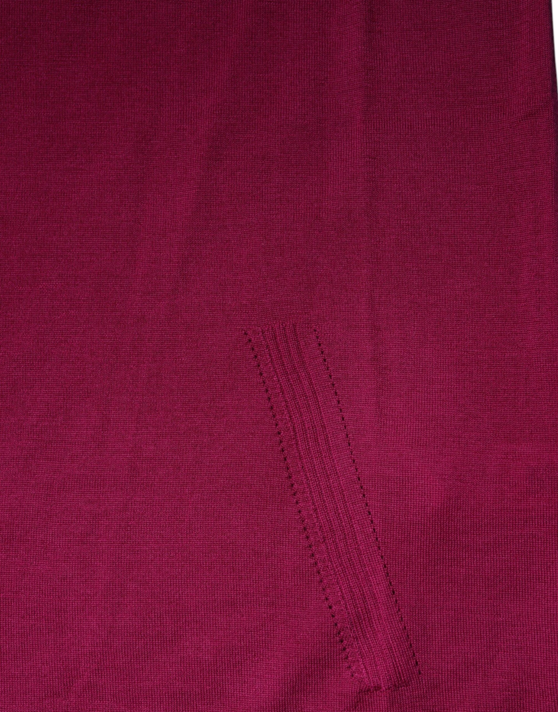 Fuchsia Wool Long Sleeves Turtleneck Sweater