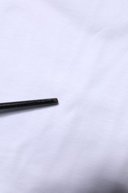 White Cotton Goodluck 2023 Crew NeckT-shirt