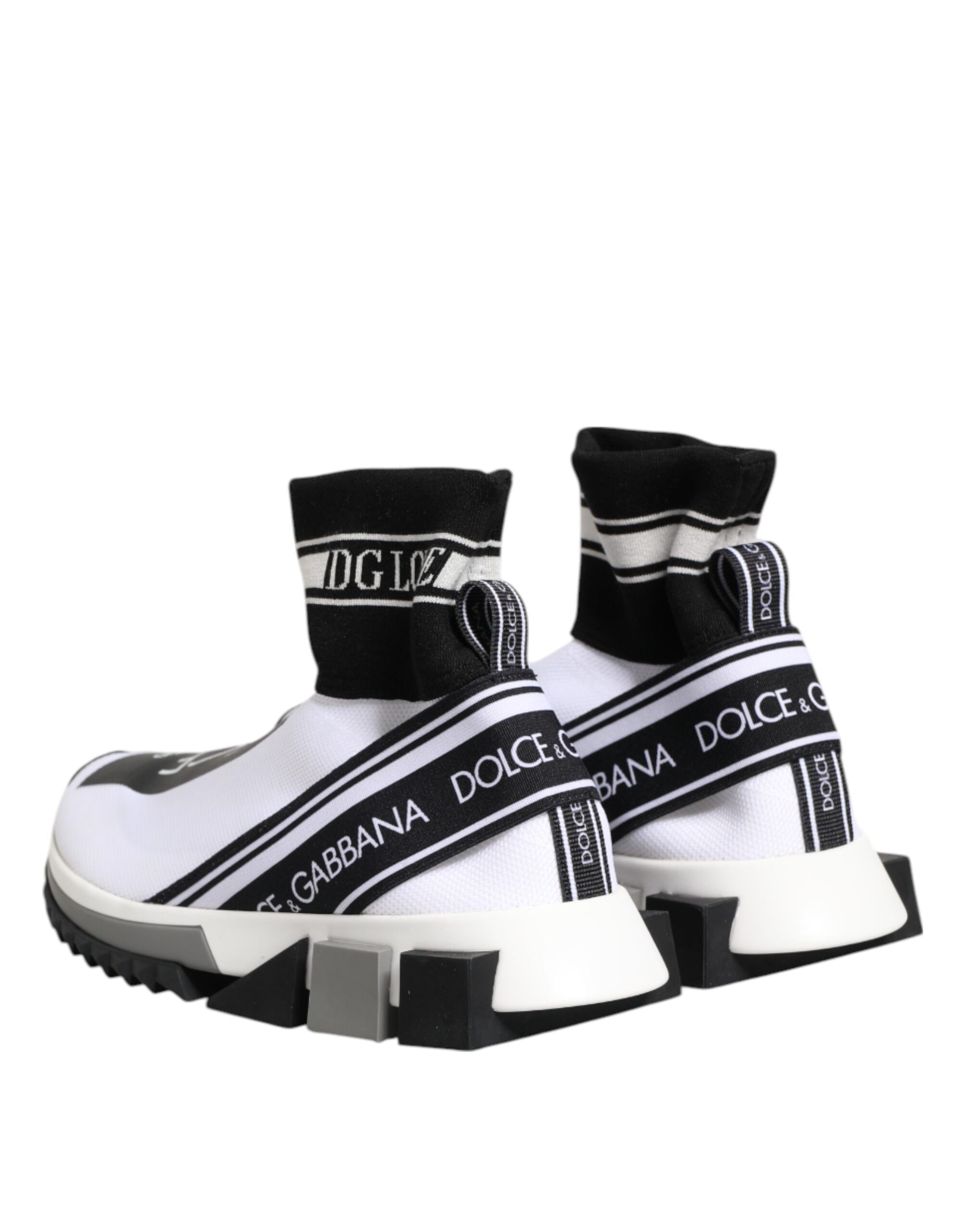 White Black Sorrento Socks Sneakers Shoes