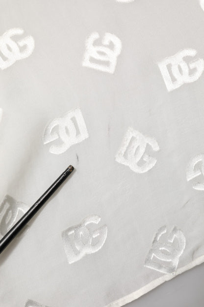 Off White Logo Monogram Ascot Collar Top