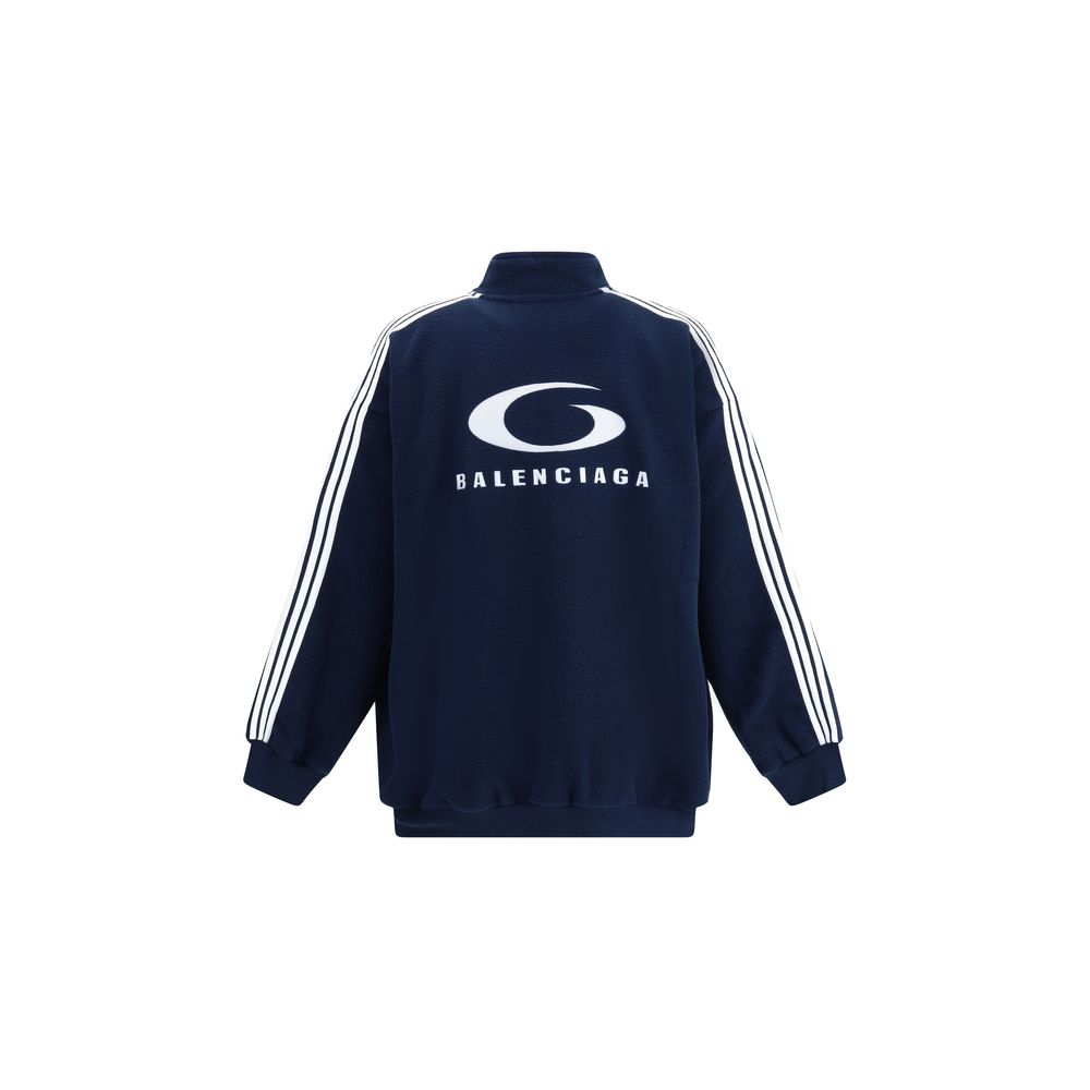 Blue Polyester Bomber