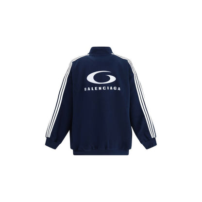 Blue Polyester Bomber