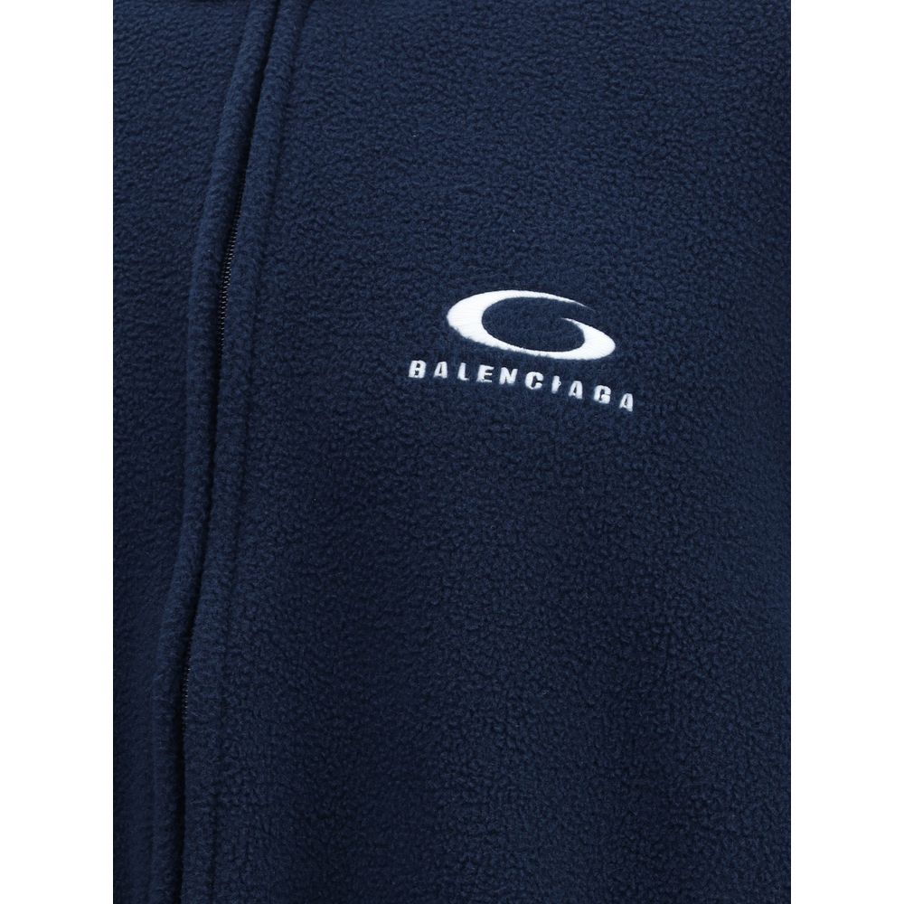 Blue Polyester Bomber