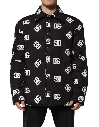 Black DG Monogram Nylon Windbreaker Jacket