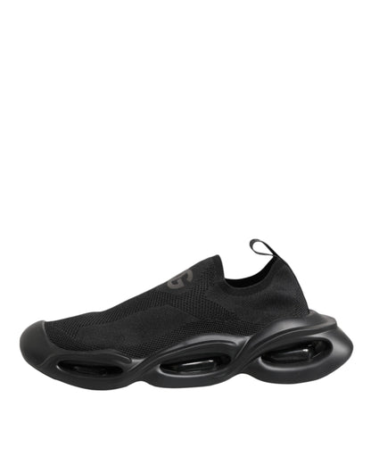 Black Slip On Wave Low Top Men Sneaker Shoes