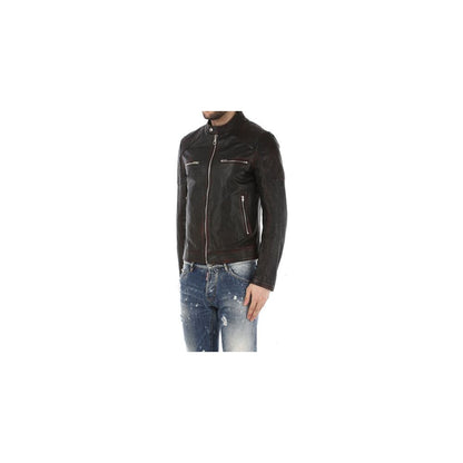 Black Goatskin Men Jacket