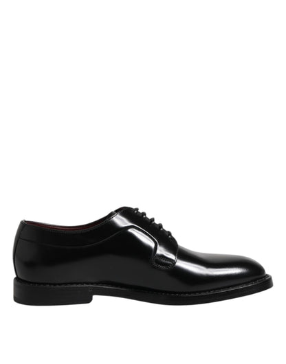 Black Calf Leather Lace Up Dress Shoes