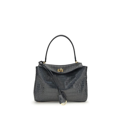 Black Calf Leather Bos Taurus Shoulder Bag