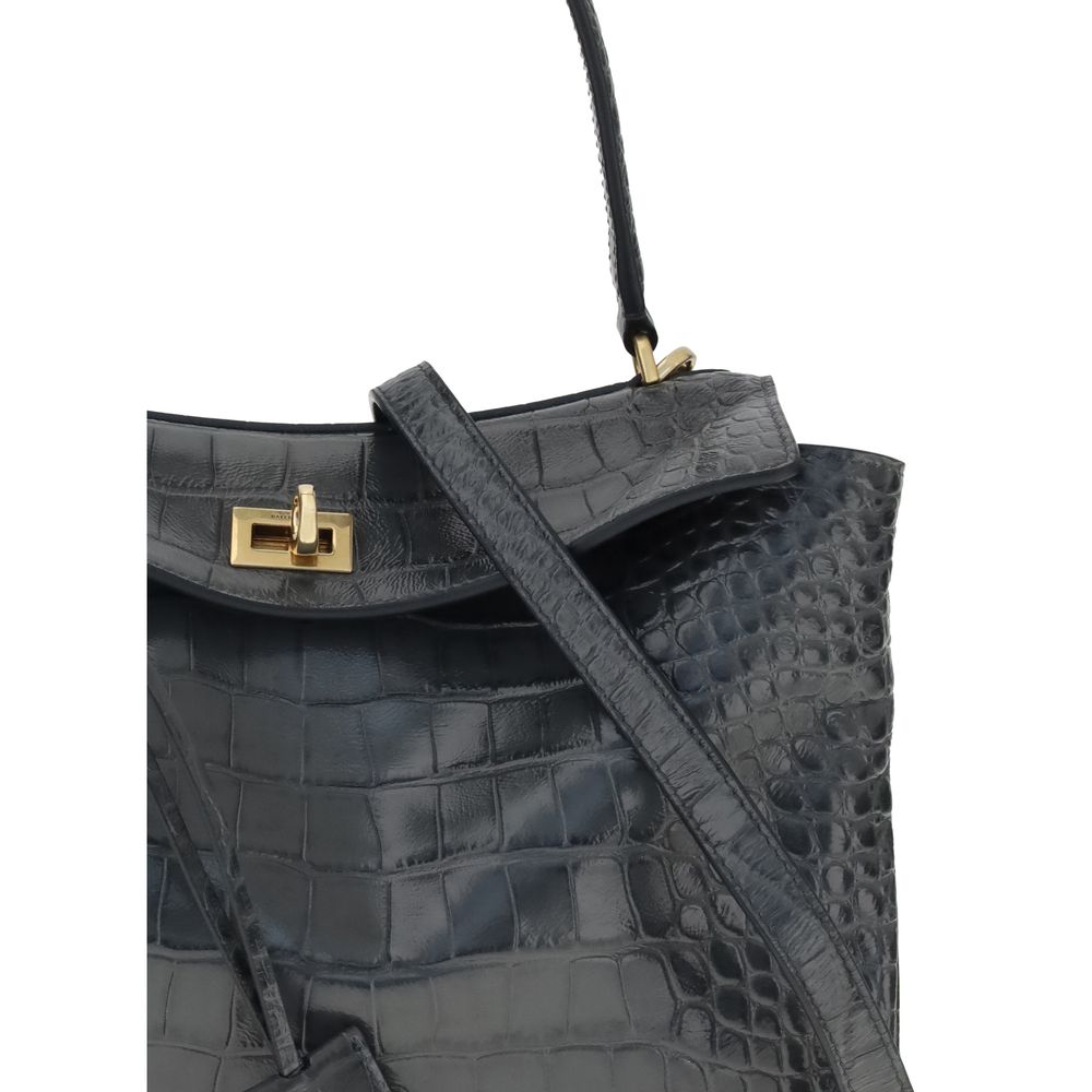 Black Calf Leather Bos Taurus Shoulder Bag