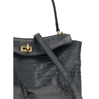 Black Calf Leather Bos Taurus Shoulder Bag