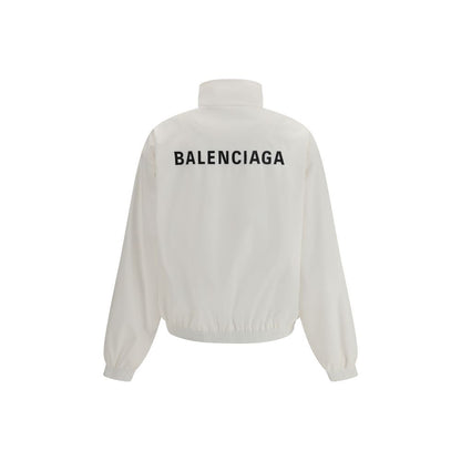 White Polyester Shell Jacket