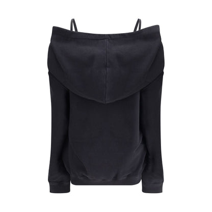 Black Cotton Sweatshirt