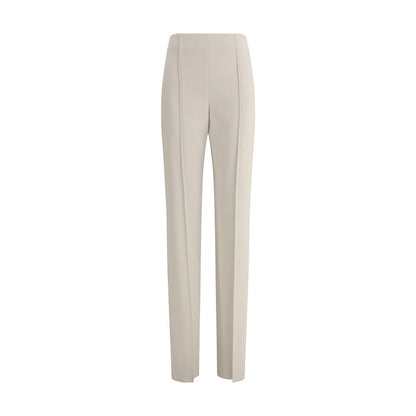 Gray Viscose Casual Pants