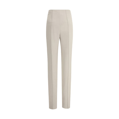 Gray Viscose Casual Pants