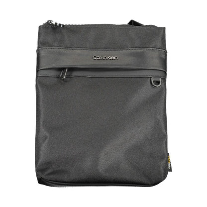 Black Polyester Shoulder Bag