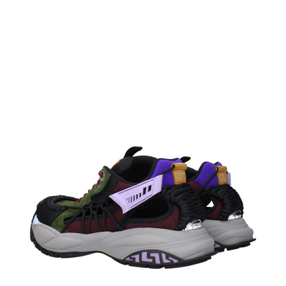 Multicolor Leather Athletic Sneakers