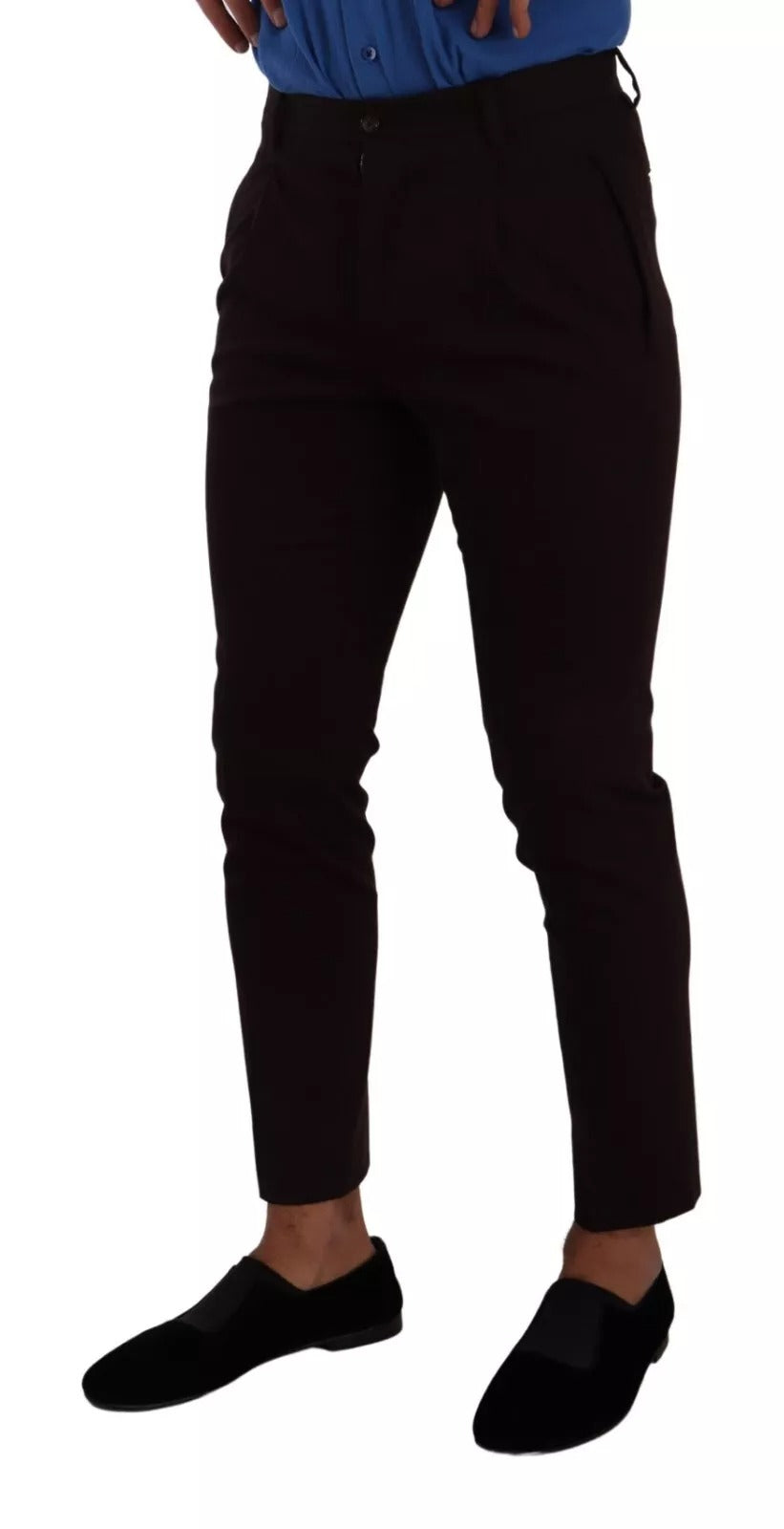 Bordeaux Cotton Stretch Skinny Trouser