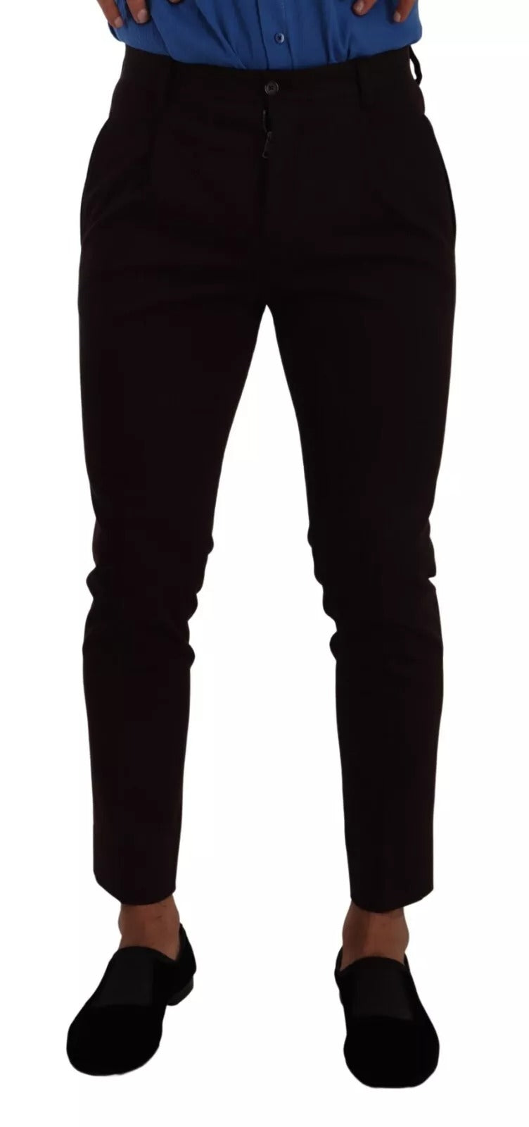 Bordeaux Cotton Stretch Skinny Trouser