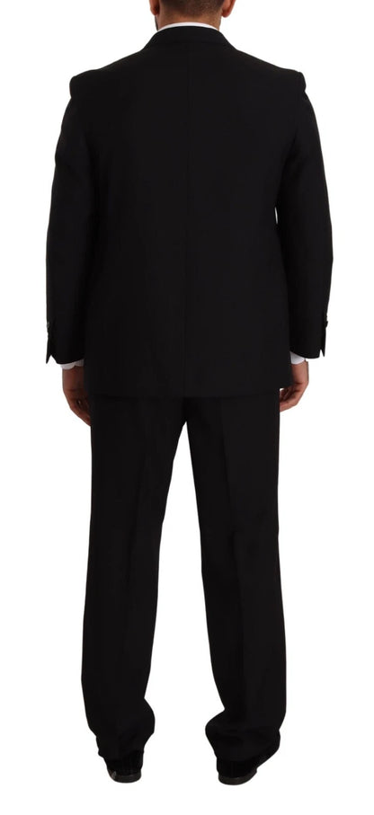 Blue Polyester Single Breasted Formal 2 Piece Suit