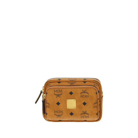 Brown Cotton Shoulder Bag