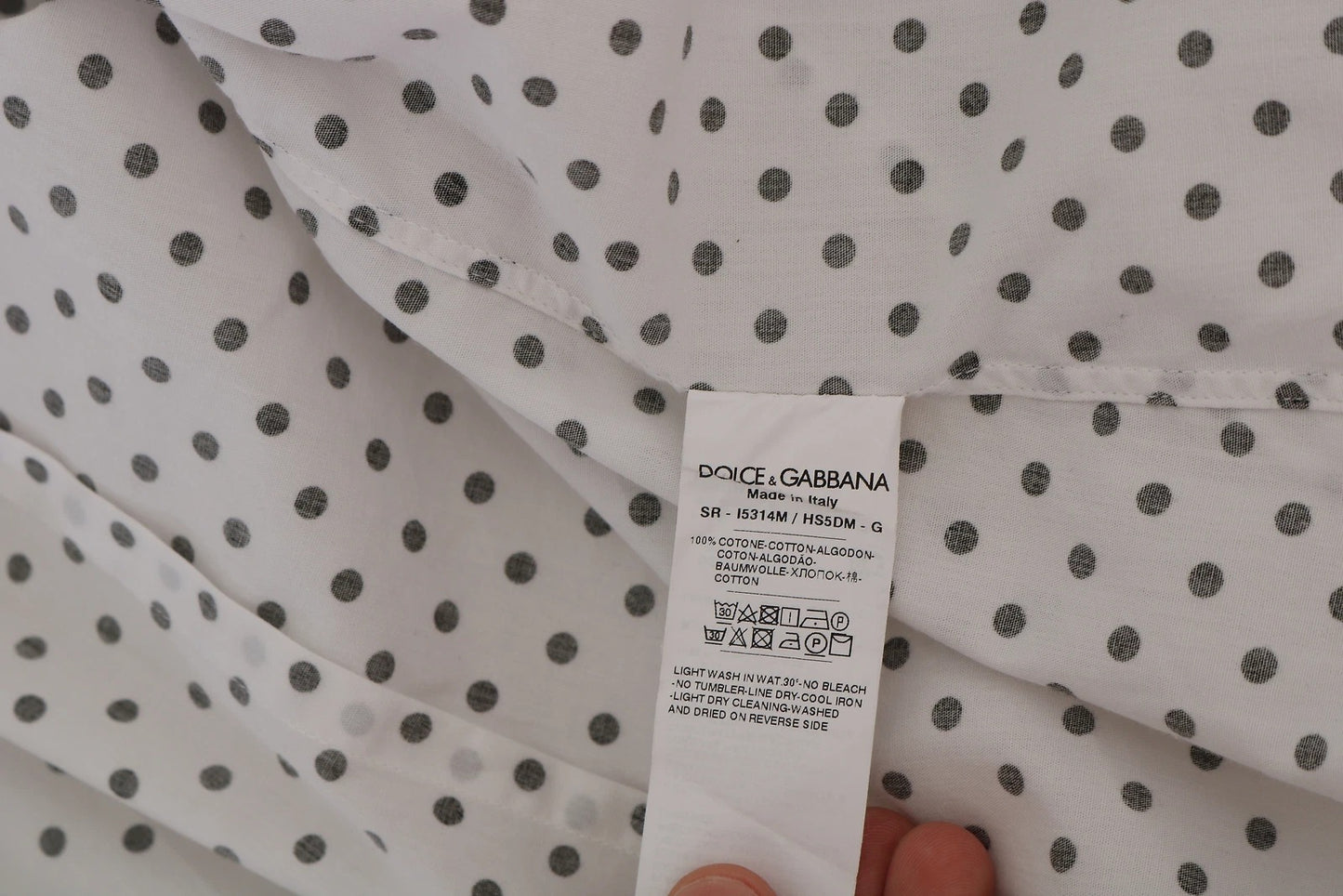 White Dotted Dress Formal MARTINI Shirt