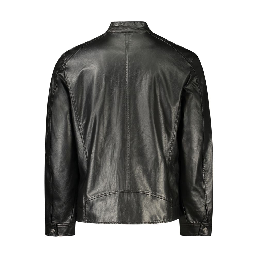 Black Polyethylene Men Jacket