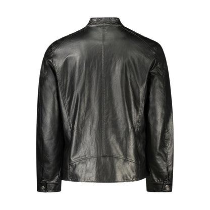 Black Polyethylene Men Jacket