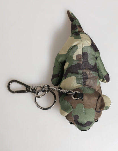 Multicolor Camouflage Animal Silhouette Keychain Keyring