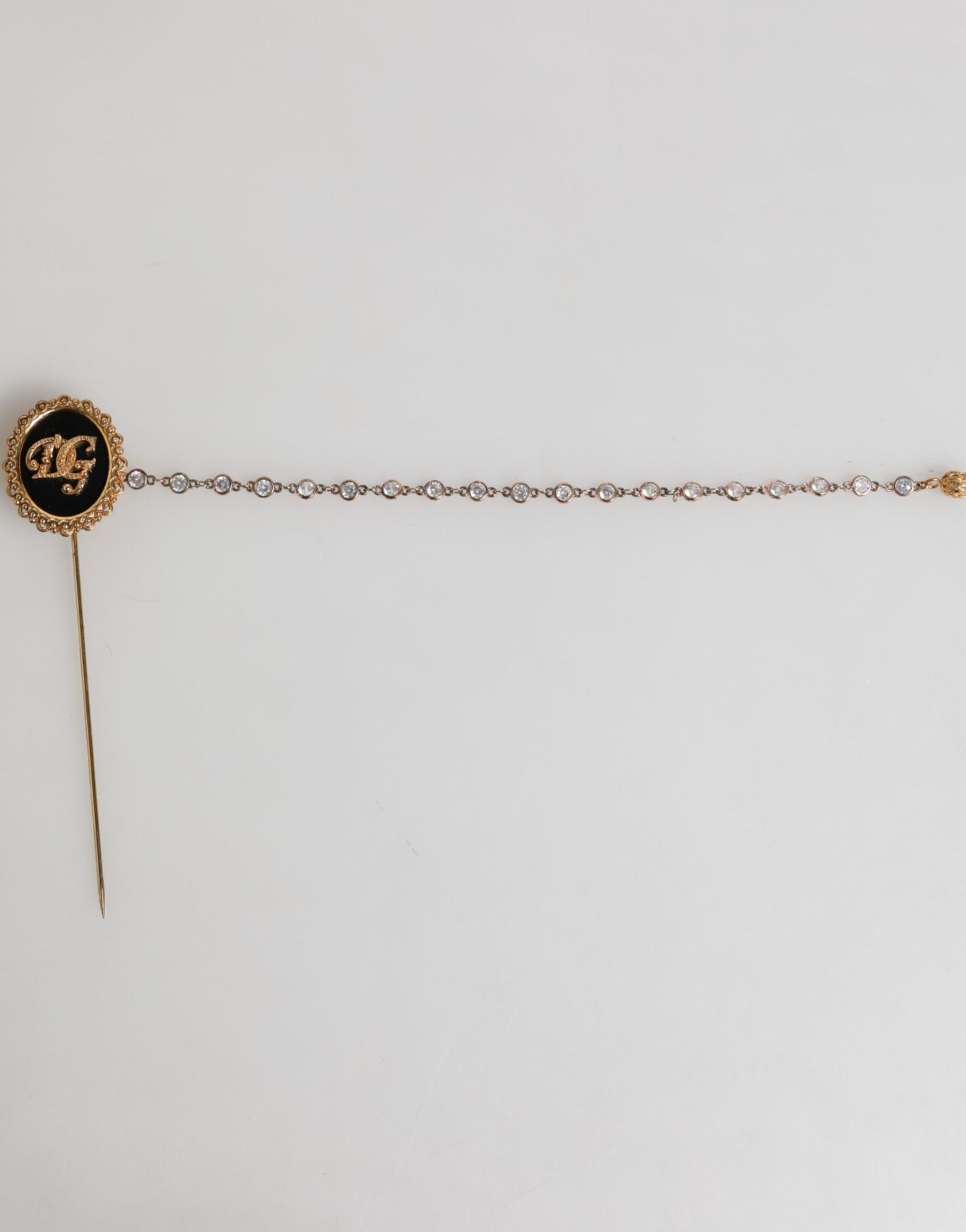 Lapel Pin DG Logo Gold Chain Mens Accessories Brooch