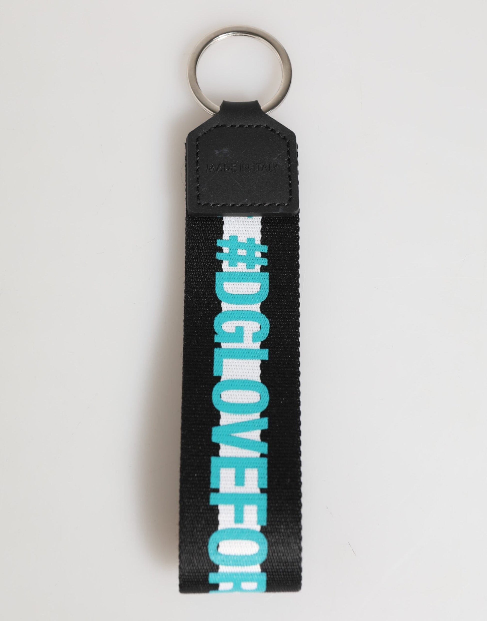 Multicolor Logo Polyester Brass Holder Keychain Keyring