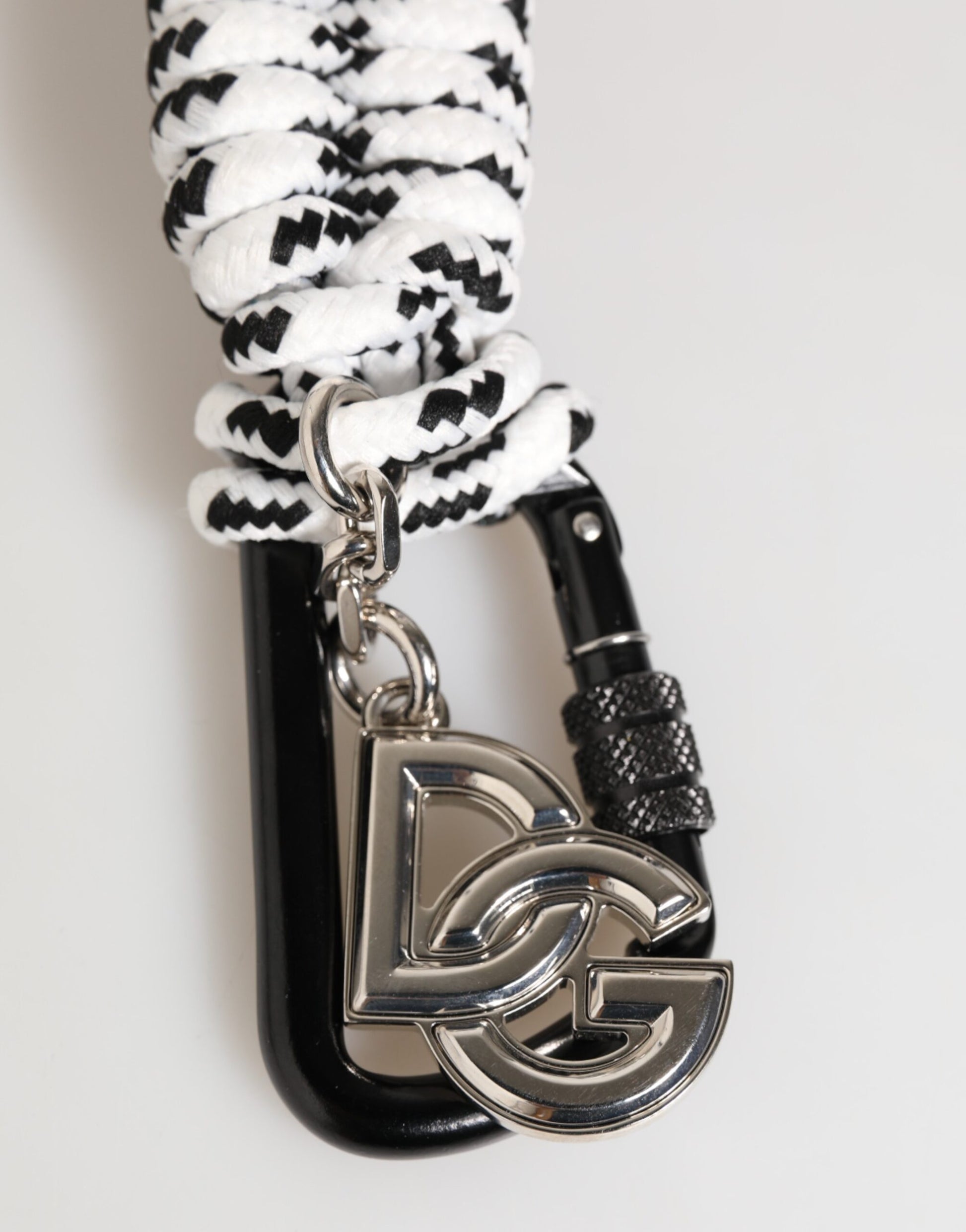 Multicolor Polyester Tape String DG Logo Keychain Keyring