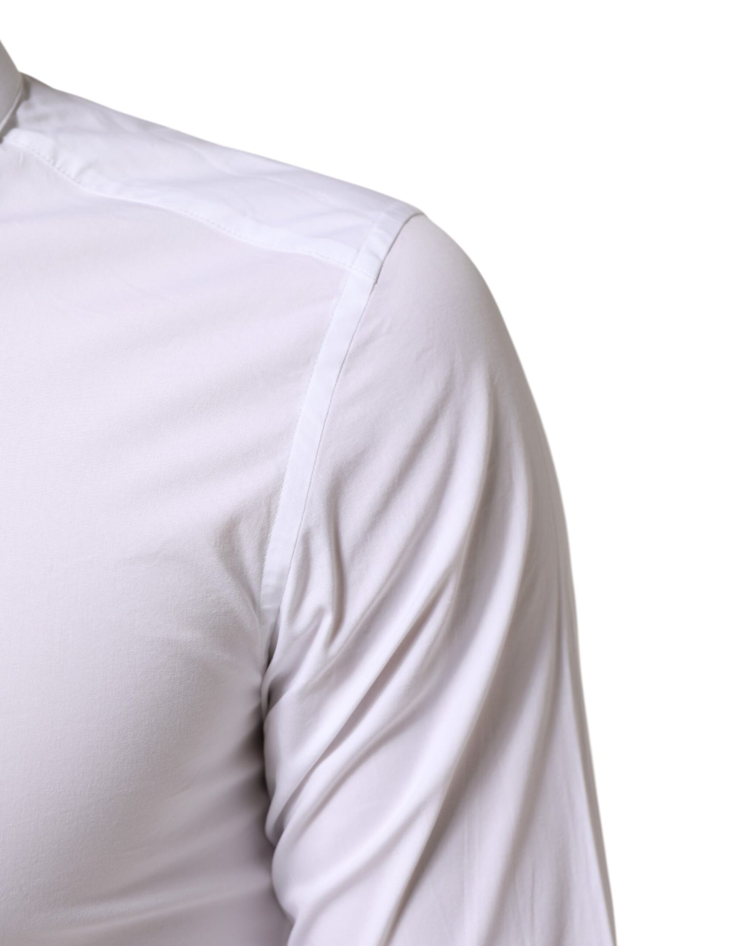 White GOLD Cotton Long Sleeves Dress Men Shirt