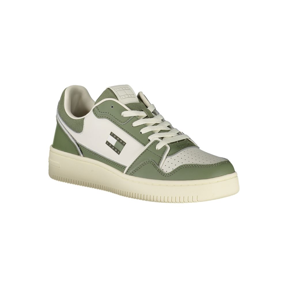Green Leather Men Sneaker