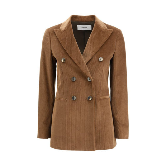 Brown Cotton Blazer
