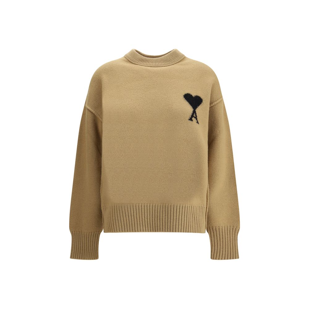 Beige Fleece Wool Sweatshirt