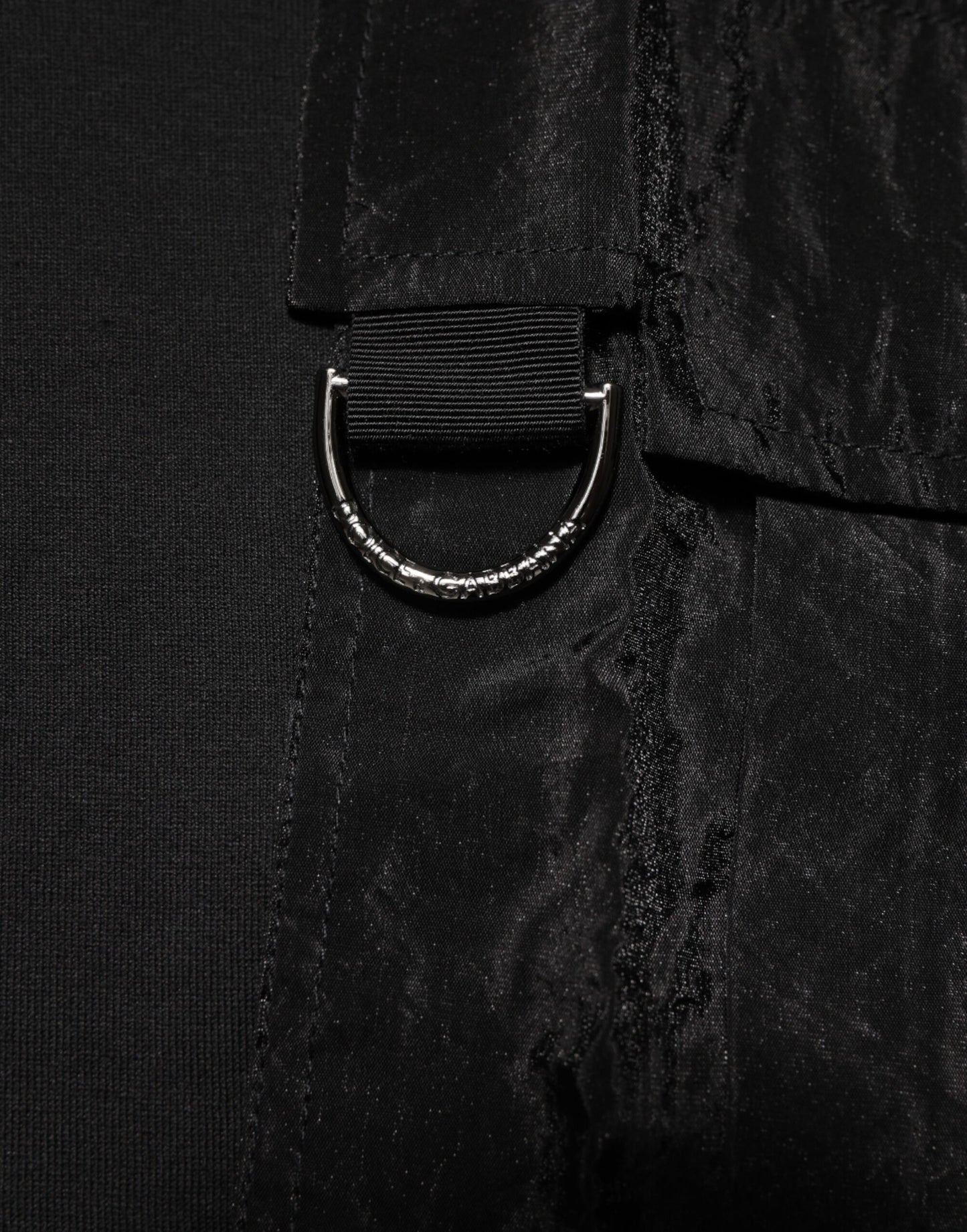 Black Cotton Embroidered DG Logo Pocket T-shirt