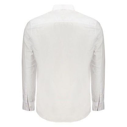 White Cotton Men Shirt