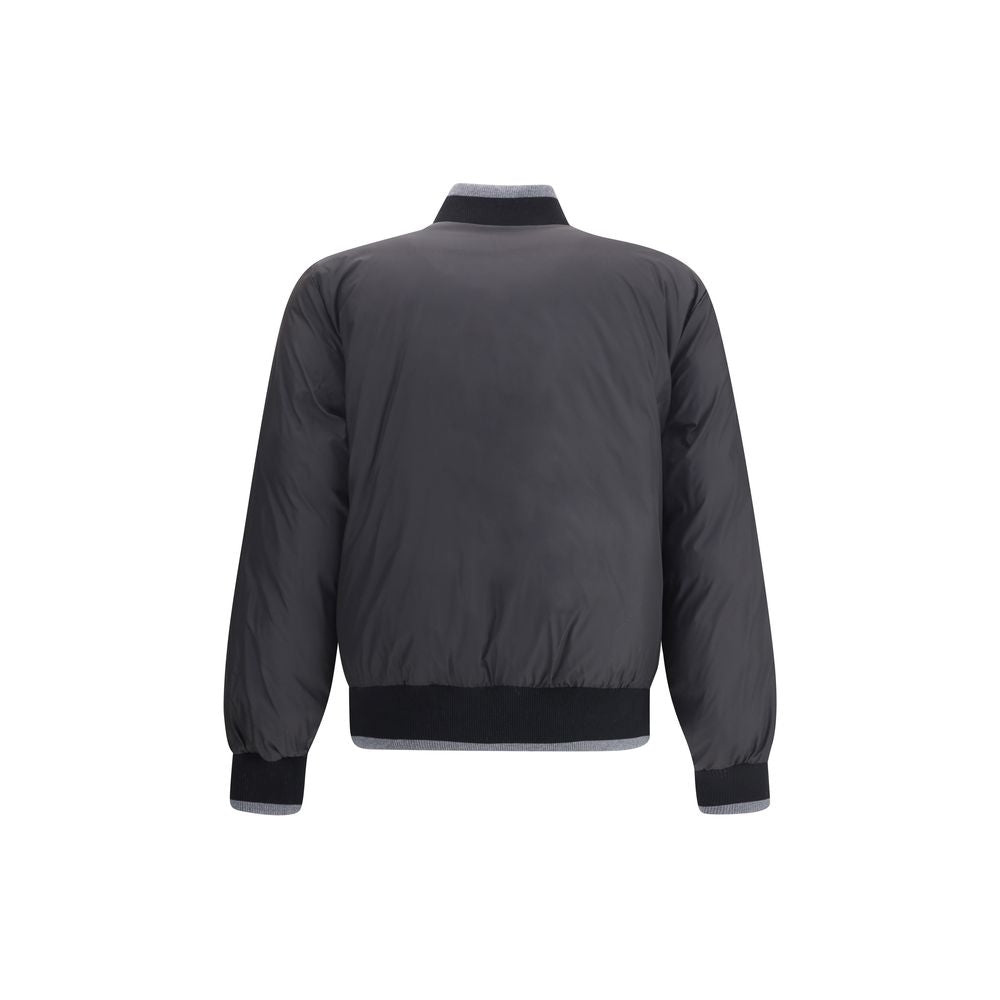 Gray Cotton Bomber