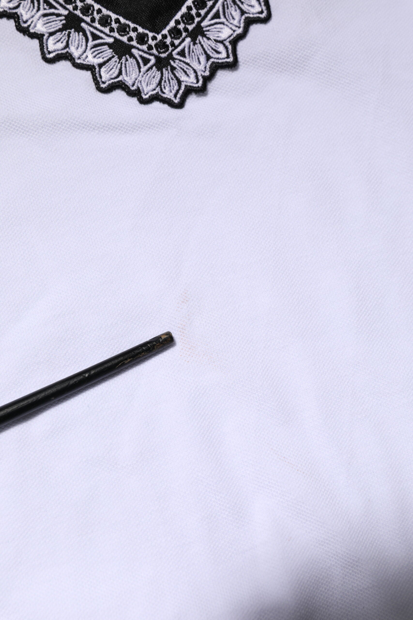 White Cotton DG Heart Logo Embroider T-shirt