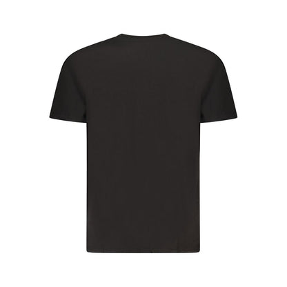 Black Cotton Men T-Shirt