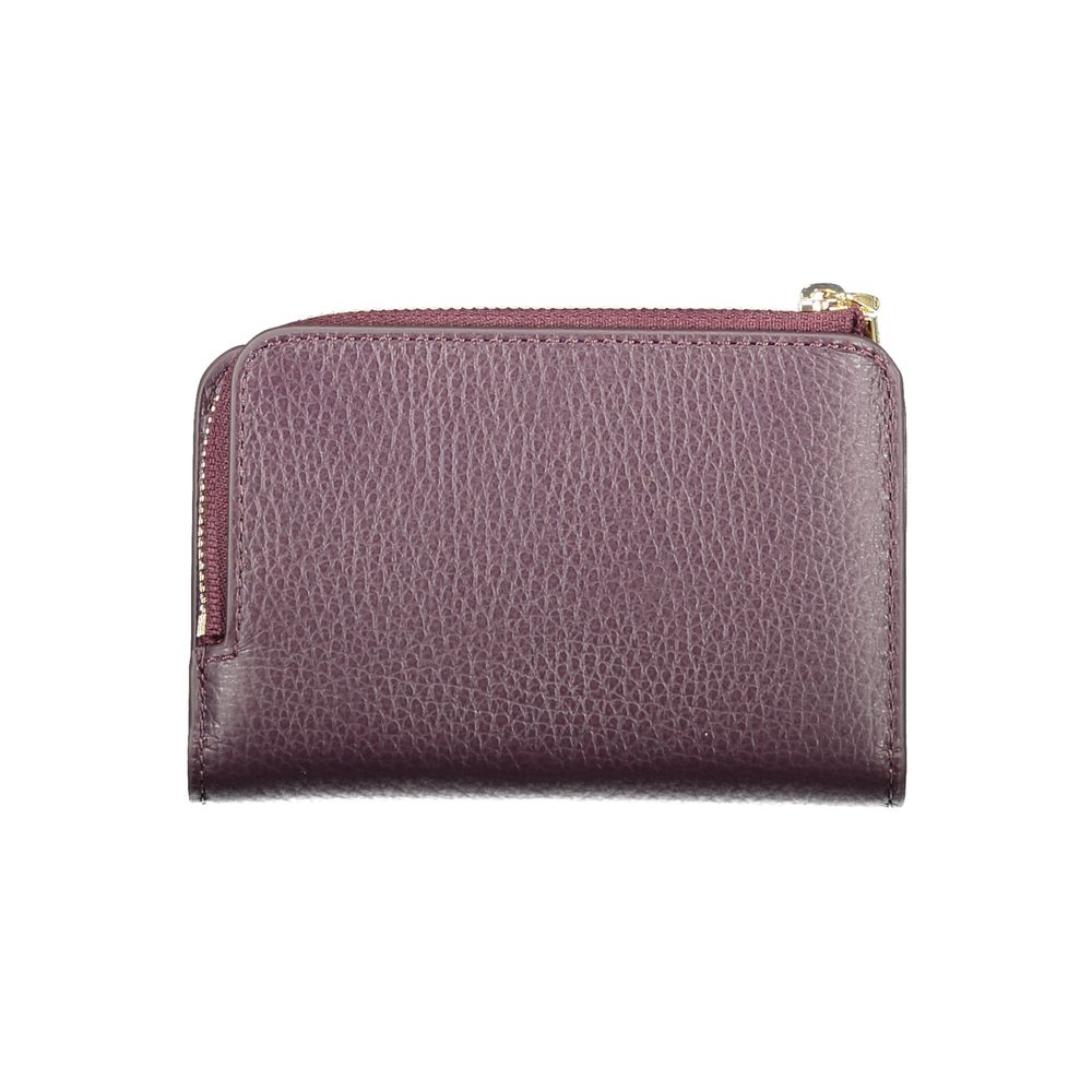 Purple Leather Women Wallet