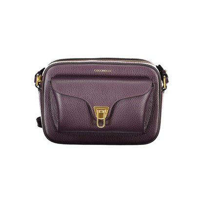 Purple Leather Women Handbag